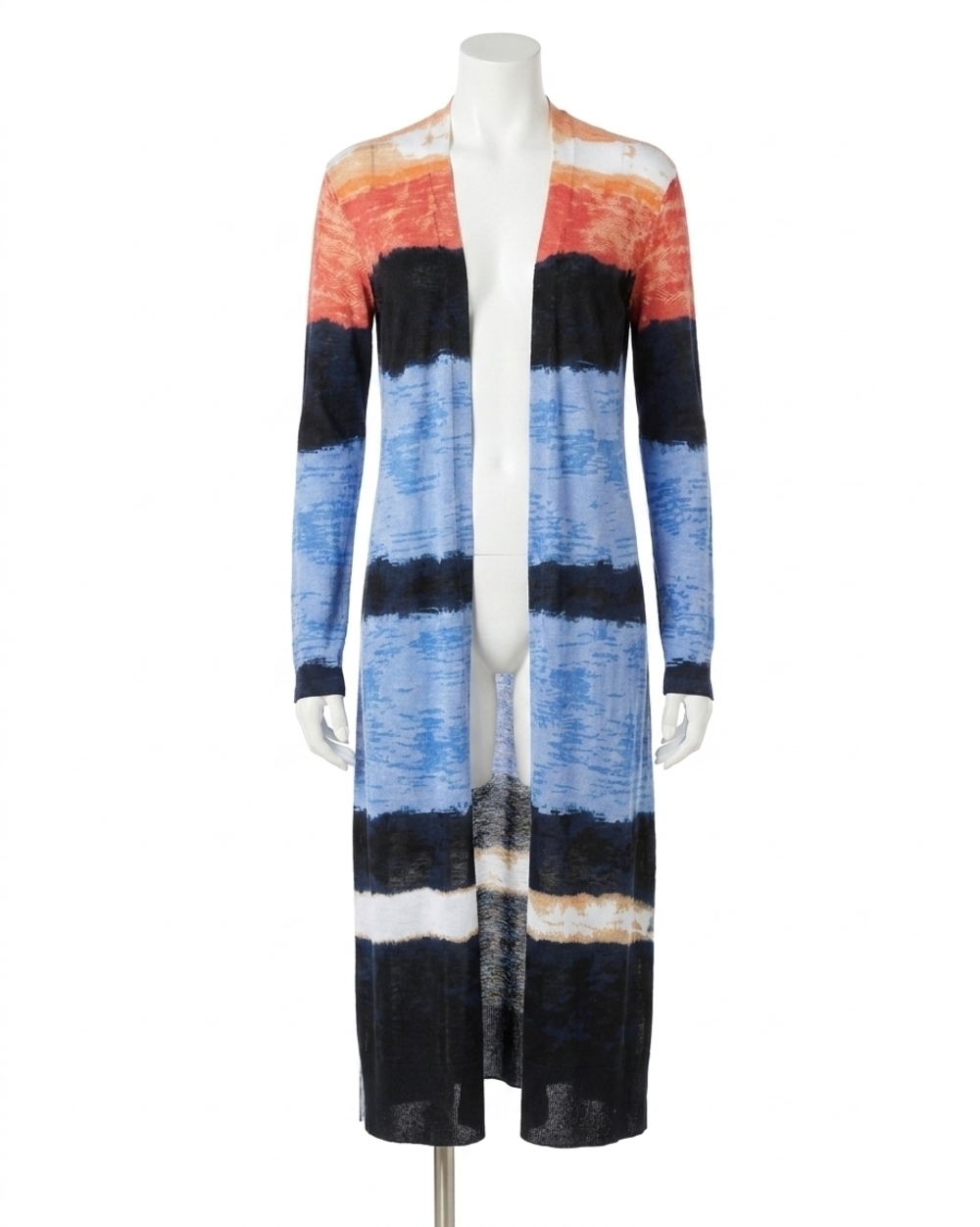 NEW NIC + ZOE painted peninsula cardigan in blue multi